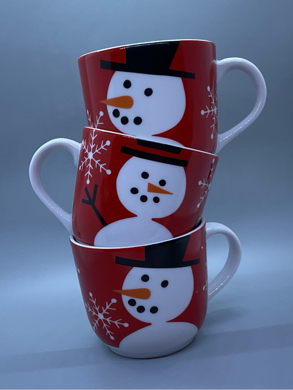 Crate & Barrel Coffee/Tea Mug Set of 3 Holiday NWOT